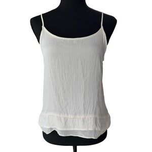 Nouvelle Palm Beach Silk Blend Camisole Tank Top Ivory Size XS Minimalist Summer